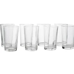 Gobelet en verre transparent x8