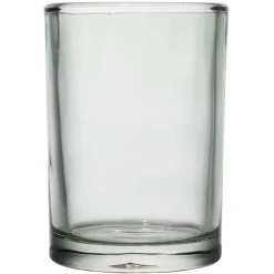 Gobelet en verre transparent vert Ø8xH10,5cm