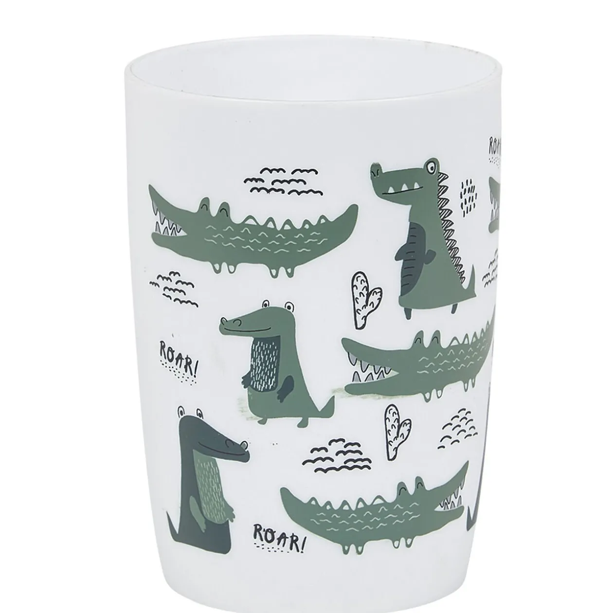 Gobelet enfant salle de bain motif crocodile