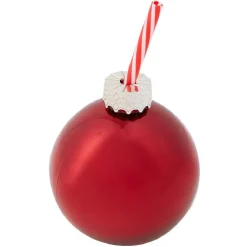Gobelet paille boule de noël, 3 coloris