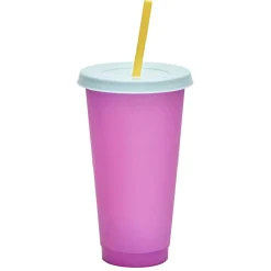 Gobelet paille plastique