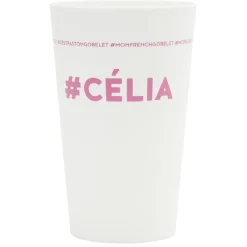 Gobelet plastique prénom #CÉLIA 33cl