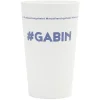 Gobelet plastique prénom #GABIN 33cl