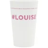 Gobelet plastique prénom #LOUISE 33cl