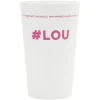 Gobelet plastique prénom #LOU 33cl