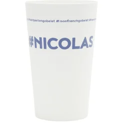 Gobelet plastique prénom #NICOLAS 33cl