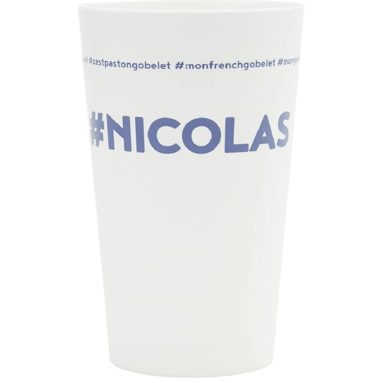Gobelet plastique prénom #NICOLAS 33cl