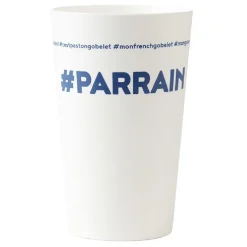 Gobelet plastique prénom #PARRAIN 33 cl