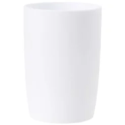Gobelet pour salle de bain uni blanc