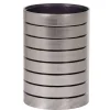 Gobelet salle de bain bronze déco rayure noire