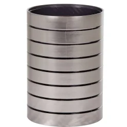 Gobelet salle de bain bronze déco rayure noire