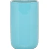 Gobelet salle de bain céramique bleu lagon