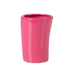 Gobelet salle de bain rose uni