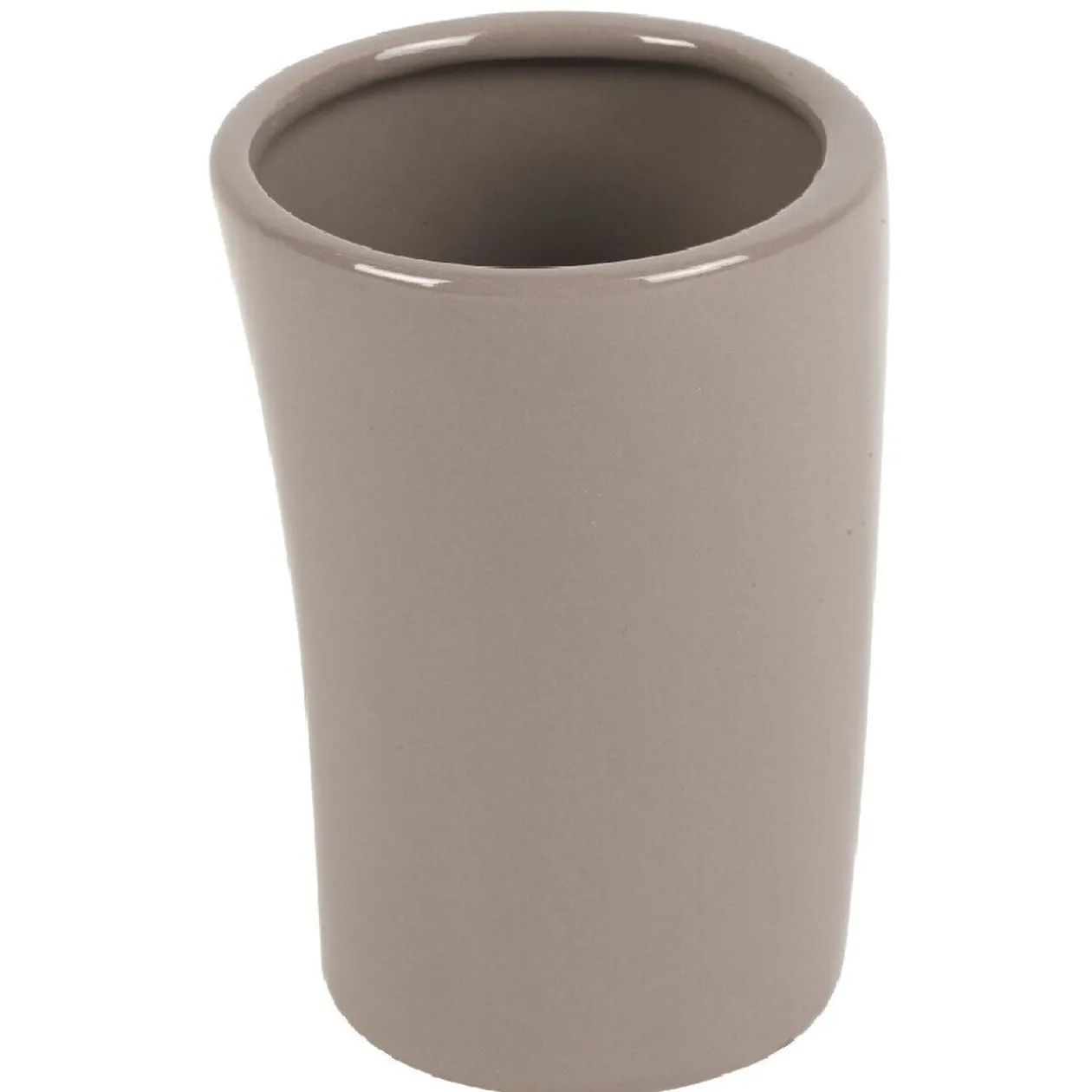 Gobelet salle de bain taupe