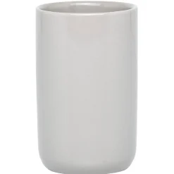 Gobelet verre à dent céramique uni taupe