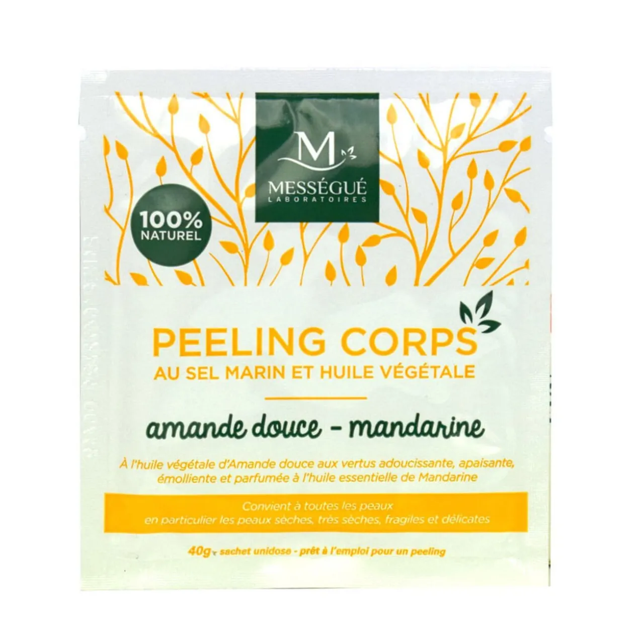 Gommage pour le corps sel marin amande douce et mandarine