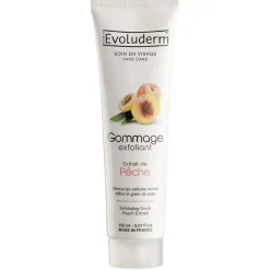 Gommage visage Evoluderm pêche 150 ml
