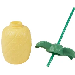 Gourde plastique et paille ananas