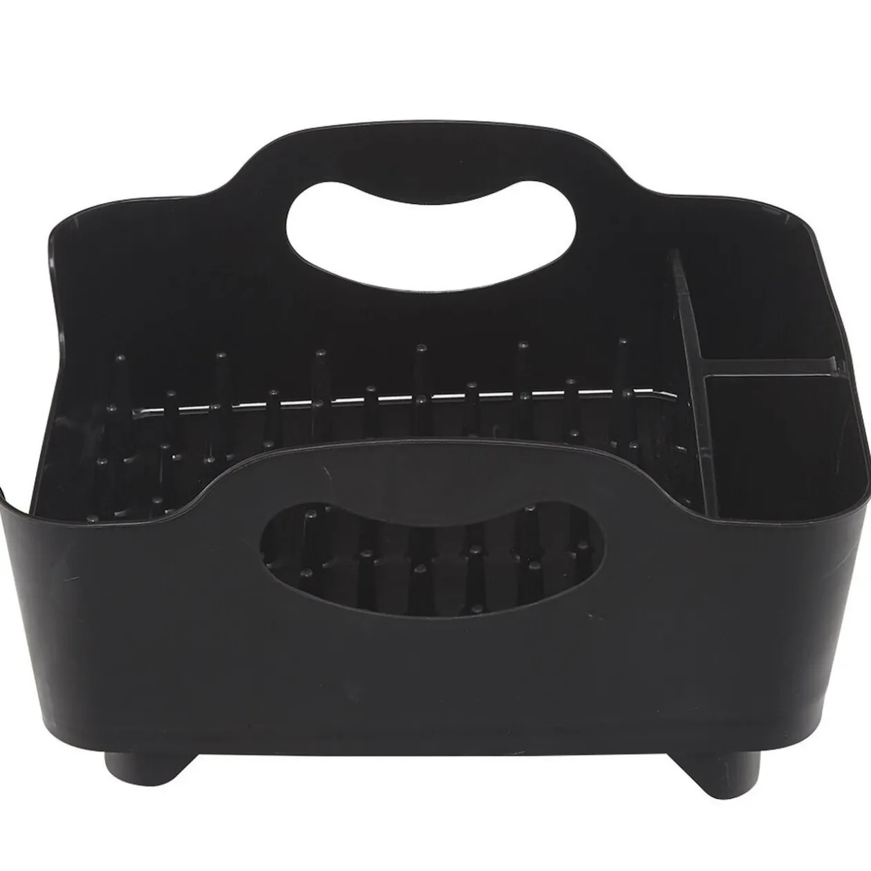 Égouttoir à vaisselle 3 compartiments noir