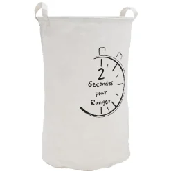 Grande panière en tissus forme tube