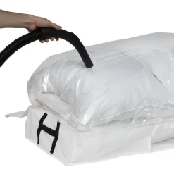 Housse de rangement dessous de lit avec sac vide air intégré