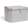 Housse de rangement 38xH27x28cm lin gris