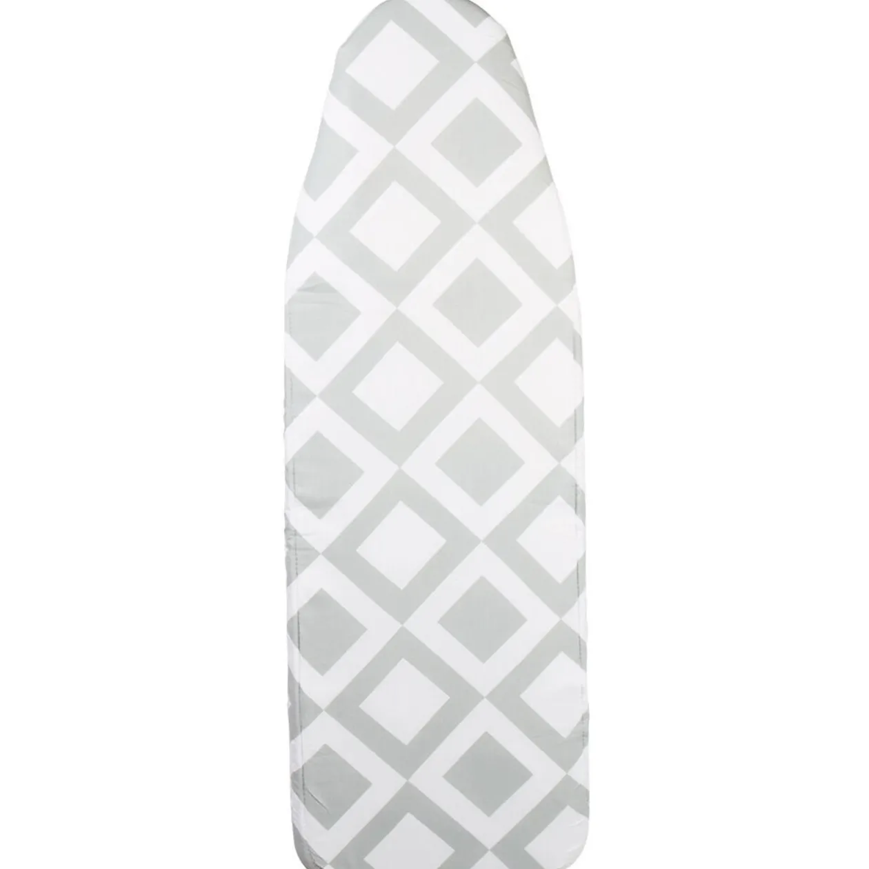Housse de table à repasser design graphique blanc gris 135x45 cm