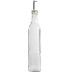 Huilier en verre avec bouchon inox