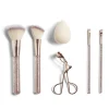 Kit accessoires maquillage 6 pièces beige ou rose - 2 coloris