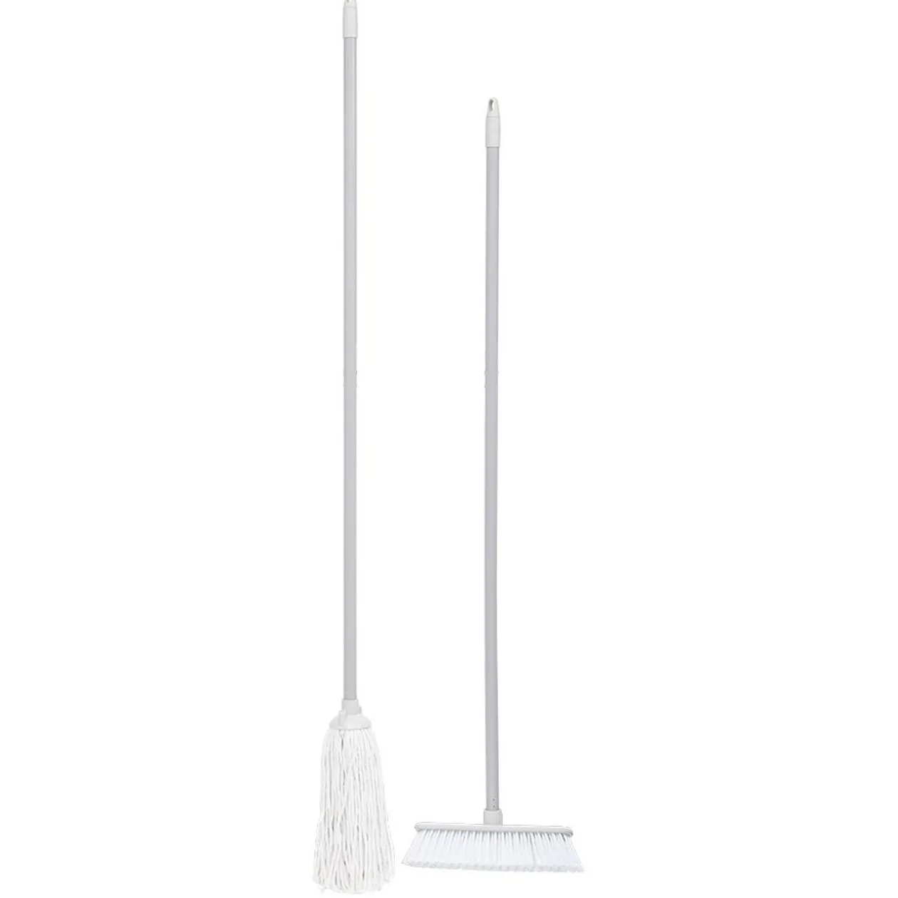 Kit balai et balai serpillère gris