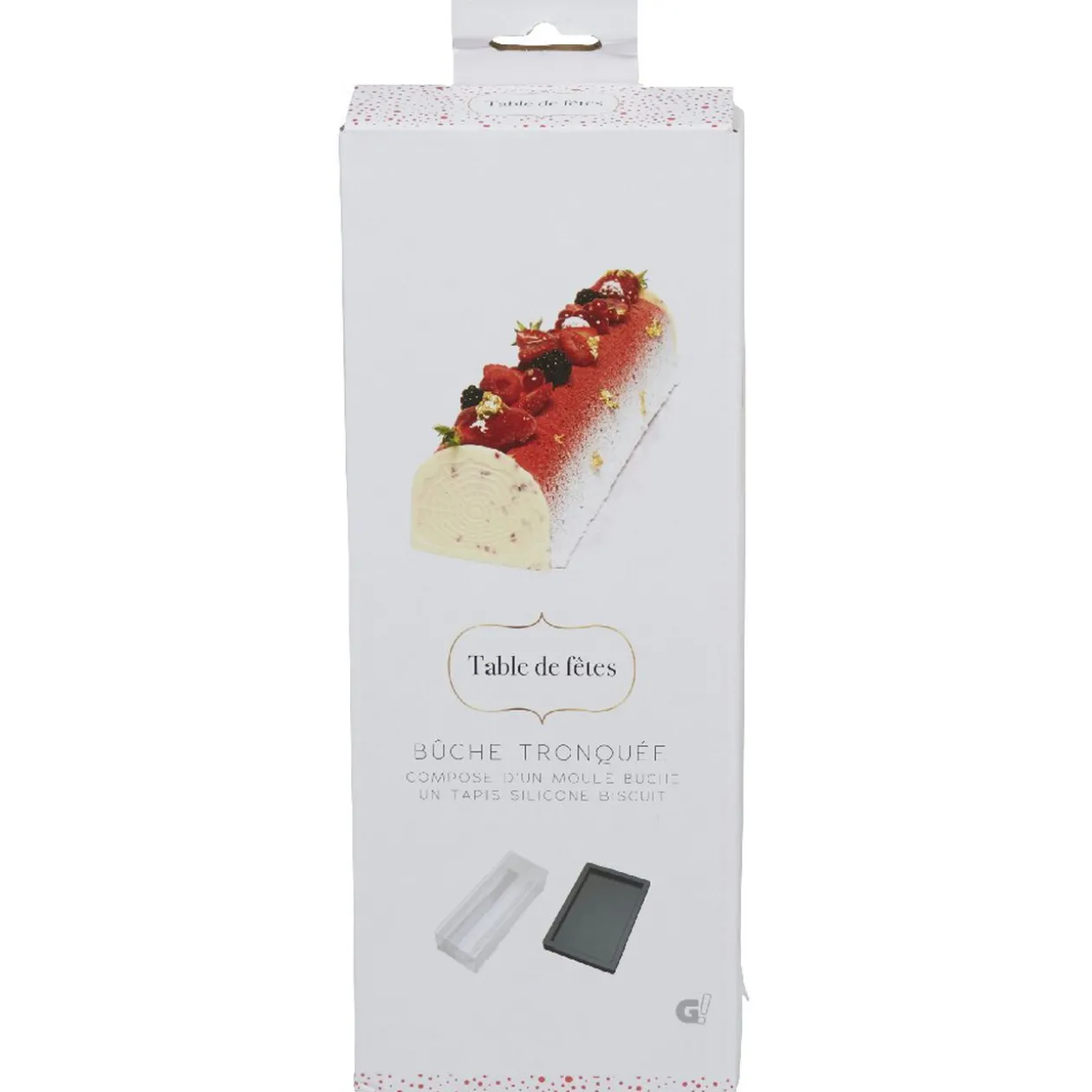 Kit bûche de Noël fond tronqué