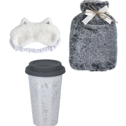 Kit cocooning bouillotte avec mug et masque