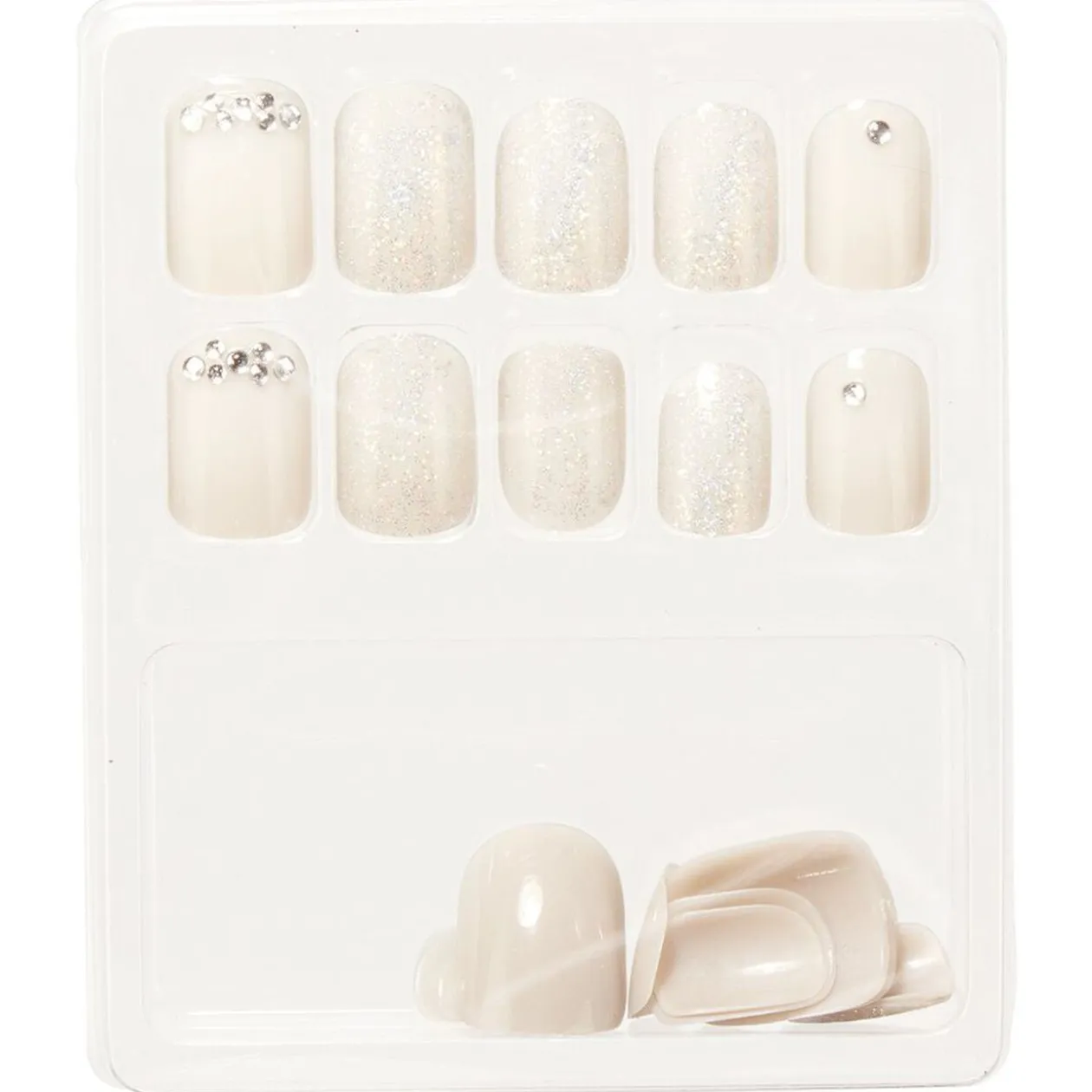 Kit de faux ongles effet strass diamant