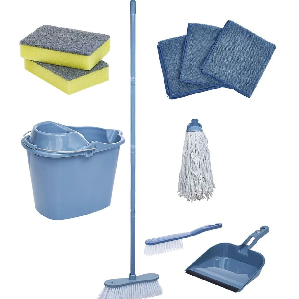 Kit de ménage complet 11 pièces