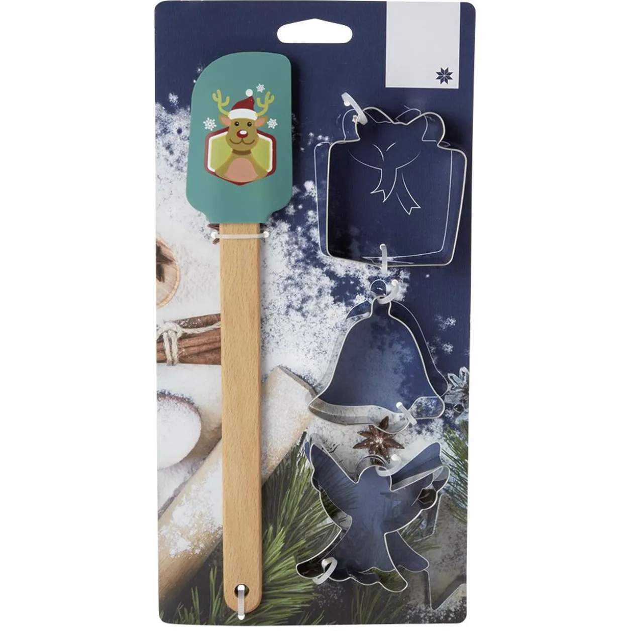 Kit spatule Noël avec emporte pièces x2