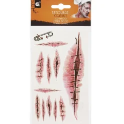 Kit tatouages cicatrices Halloween