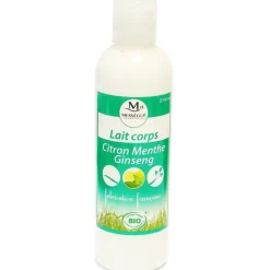 Lait corps citron ginseng menthe Mességué