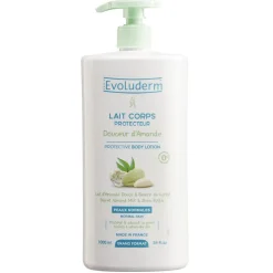 Lait corps Evoluderm amande douce karité 1L