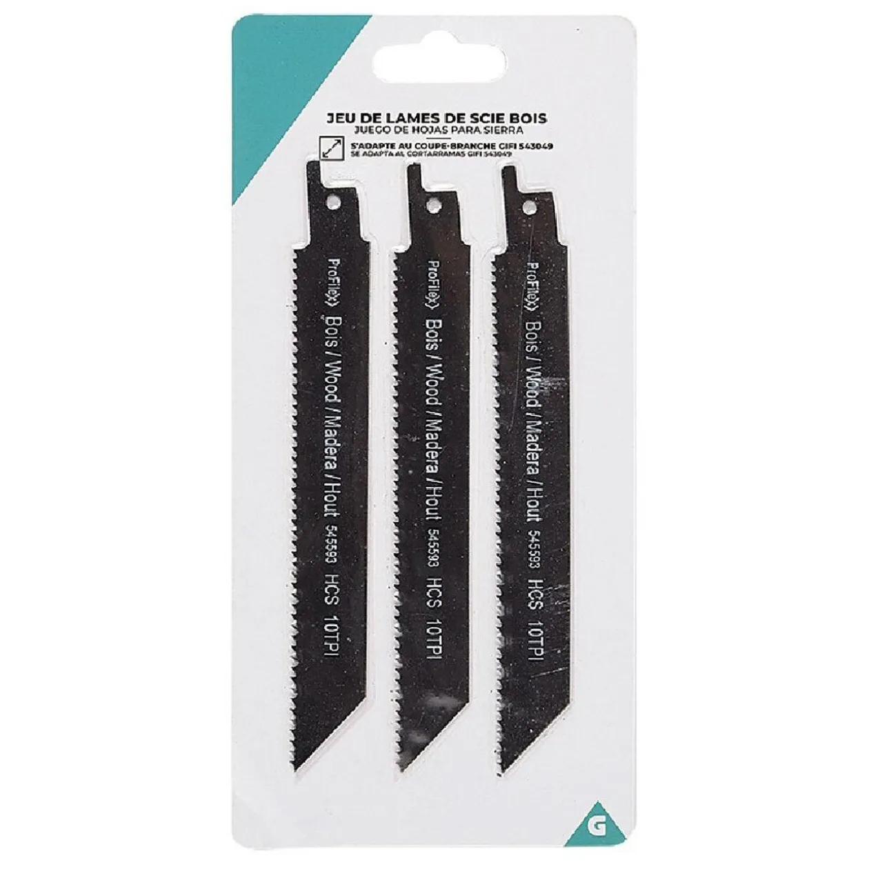 Lame coupe branches en métal x3