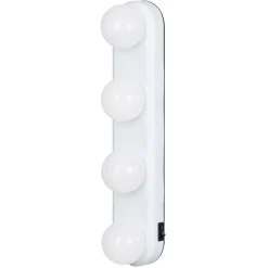 Lampe de miroir 4 spots blanc