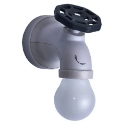 Lampe LED style robinet vintage
