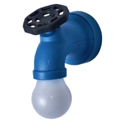 Lampe LED style robinet vintage