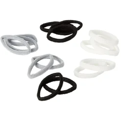 Élastique en mousse noir blanc gris x15