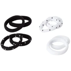 Élastique en mousse noir et blanc x8