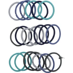 Élastique sans métal uni bleu gris x20