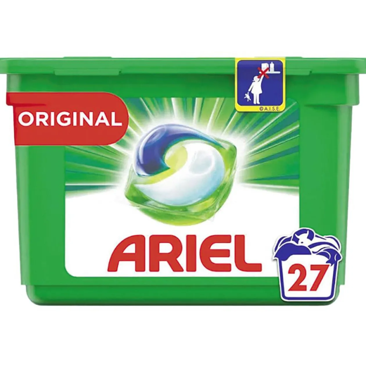 Lessive Ariel Pods Couleurs 27 capsules Tout en 1