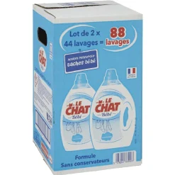 Lessive LE CHAT BB 44 doses X2