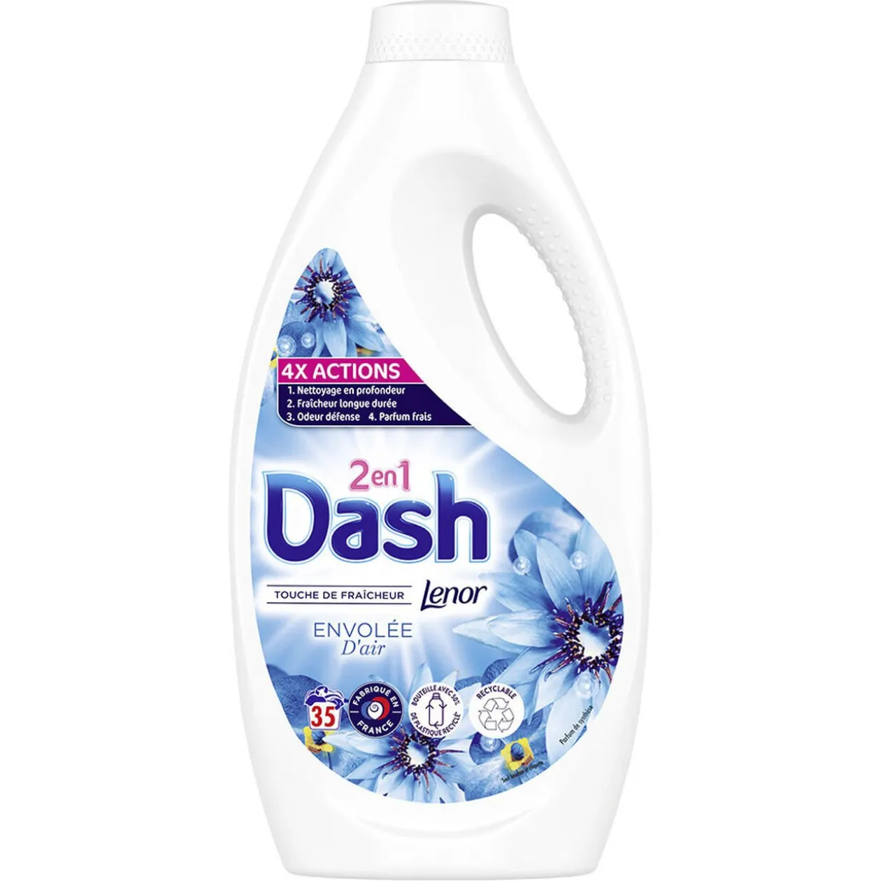 Lessive Liquide Dash 2en1 envolée d'air - 35 lavages