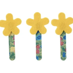 Lime à ongles décor fleur x3