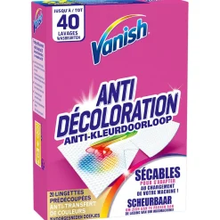 Lingette anti transfert de couleurs Vanish x20
